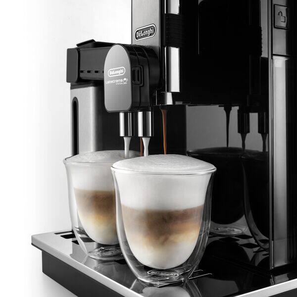 Delonghi 6 tazze caffè cappuccino latte vetro termico doppia