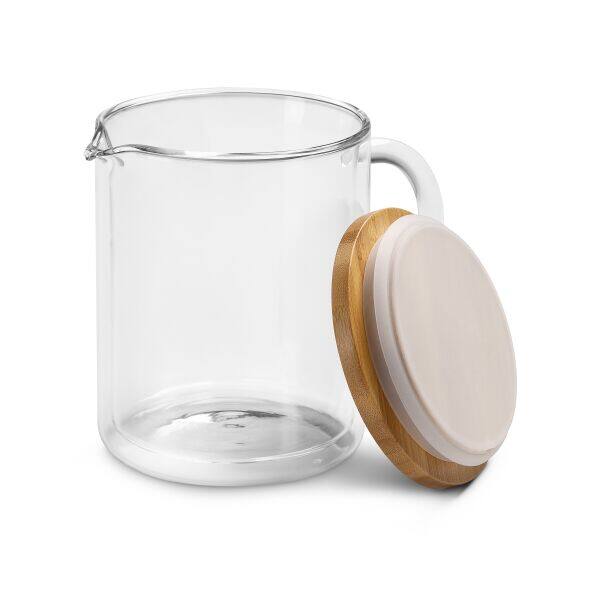 Italian Espresso Double Wall Glass Cup Wiht Bamboo Tray Heat