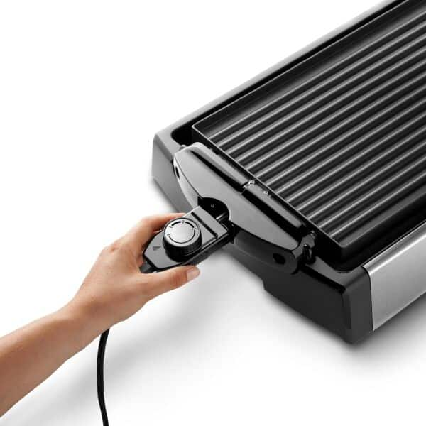 Electric Griddle with Removable Handles BBQ Grill Pan Indoor