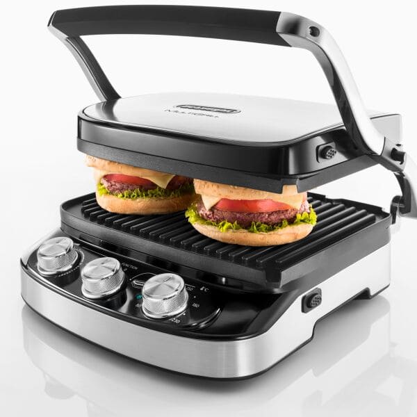 Black+Decker Electric Contact Grill With Full Flat Grill For Barbecue