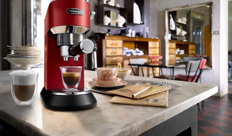 Dedica Red Manual Espresso Machine De Longhi CA