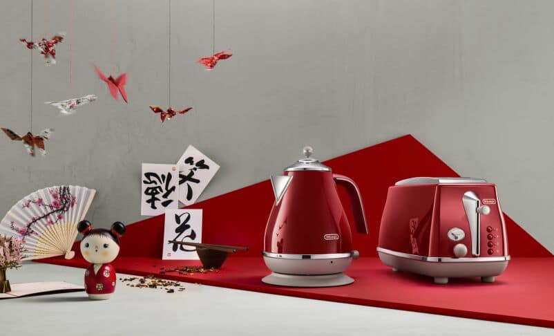 CTOC2003.R Icona Capitals 2 Slice Toaster Tokyo Red De Longhi AU