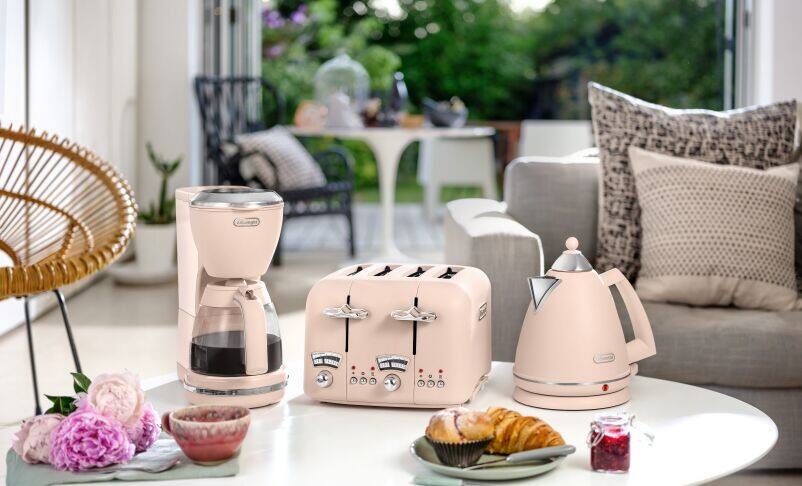 Pink kettle shop and toaster