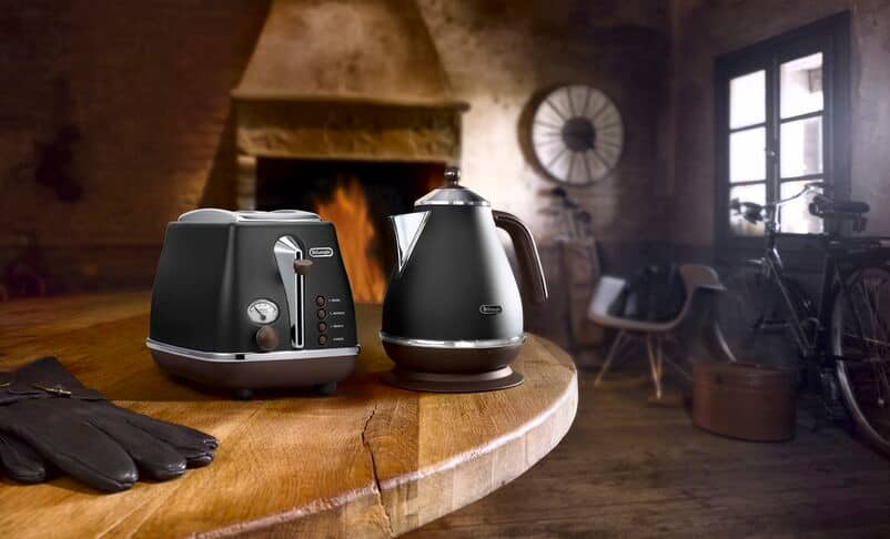 De'Longhi Icona Vintage Tostapane 2 fette con accessorio scaldabrioche -  QVC Italia