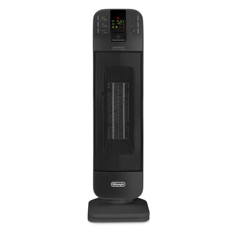 Delonghi 1500W Ceramic Tower Electric Space Heater w/Thermostat & Remote