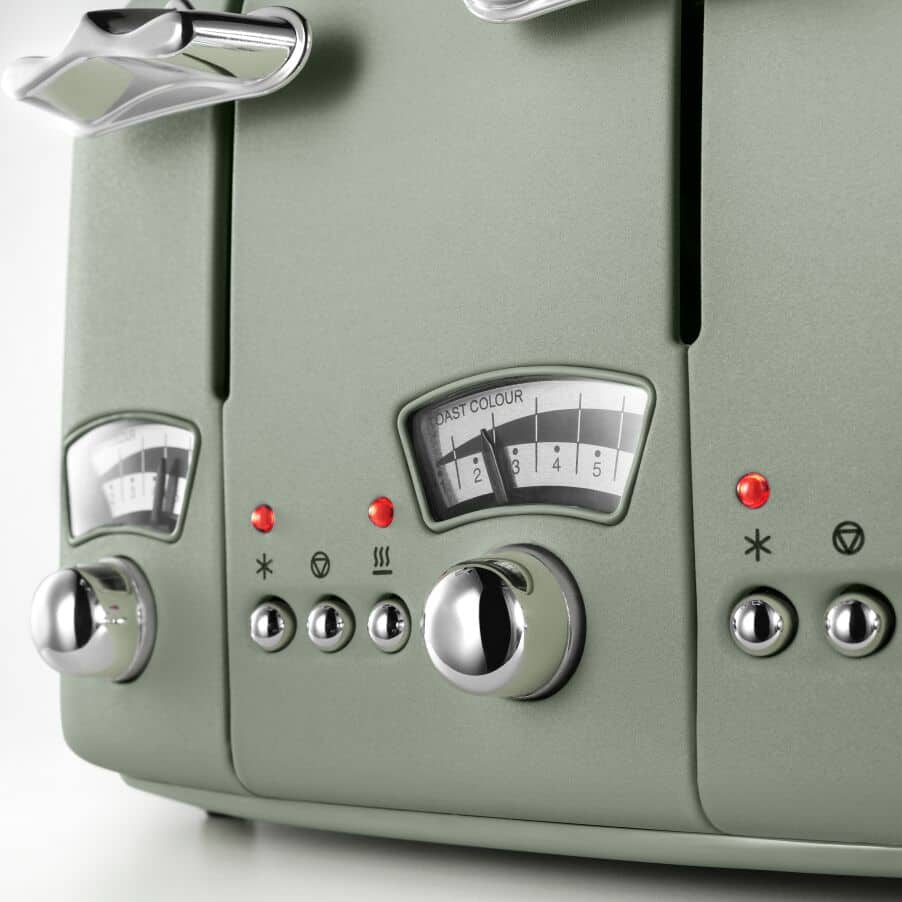 CT04.GR Argento Flora Toaster De Longhi UK