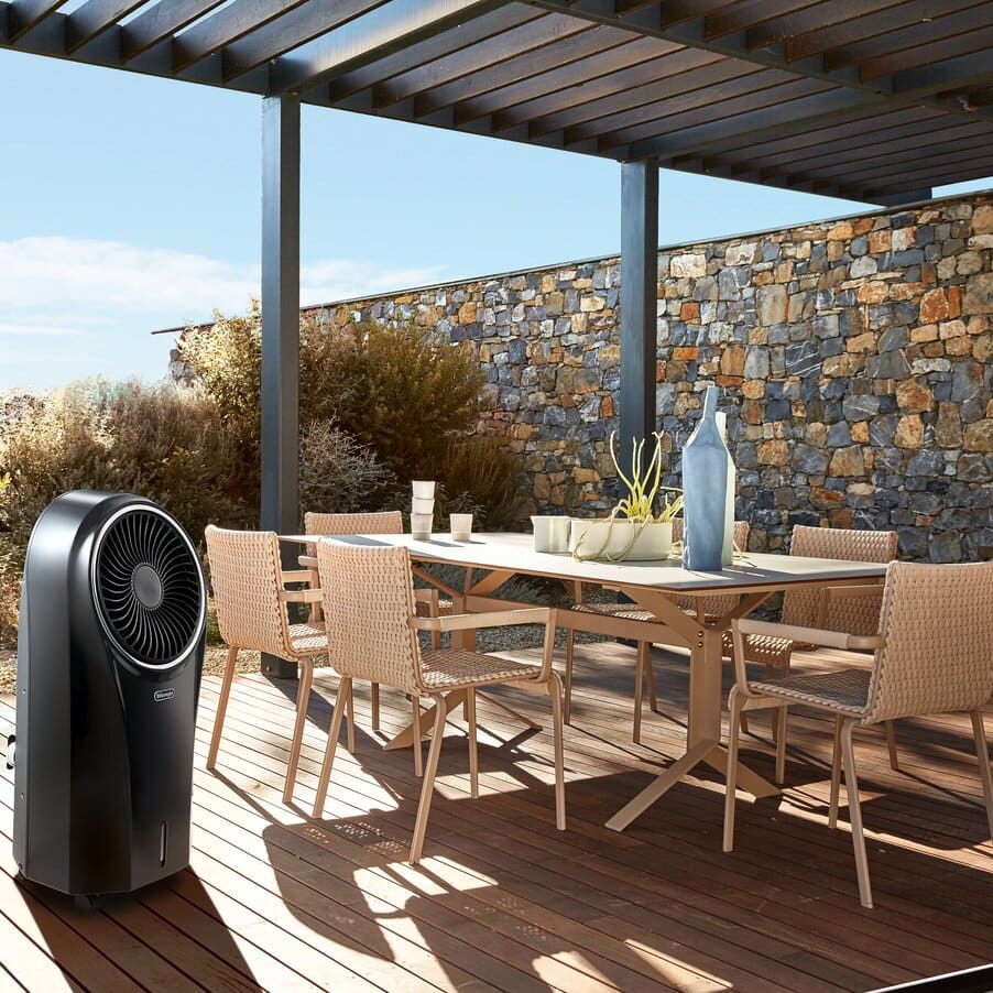 Refurbished, CARTON DAMAGED - Evaporative Cooler Black, undefined, Black