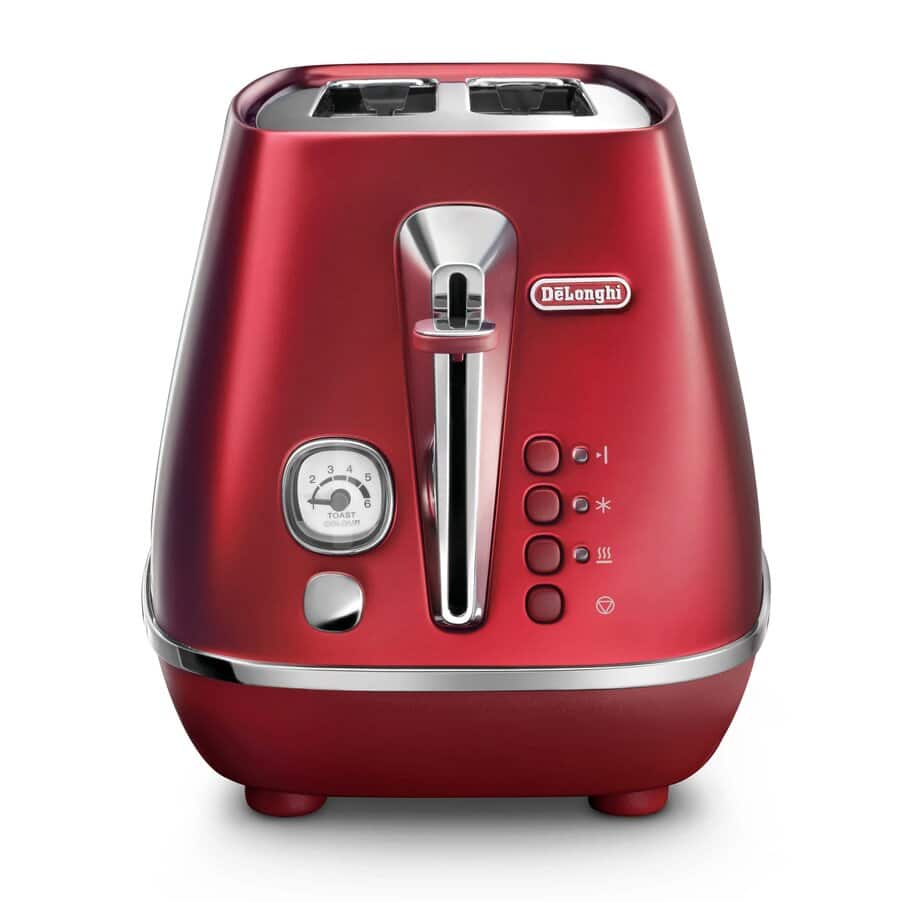 Refurbished, CARTON DAMAGED Distinta Flair 2-Slice Toaster Red, undefined, Red
