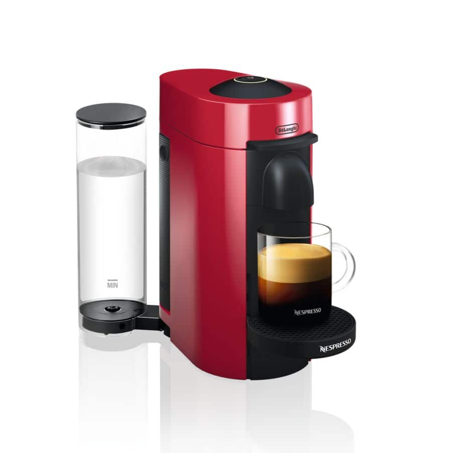 Nespresso VertuoPlus with Aeroccino Red