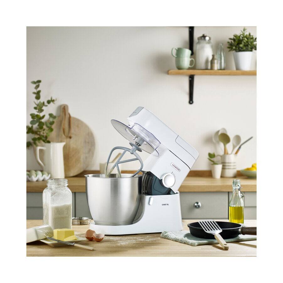 Kenwood Chef Kitchen Machine & Mixer, Chef XL KVL4100W, 0W20011266, White