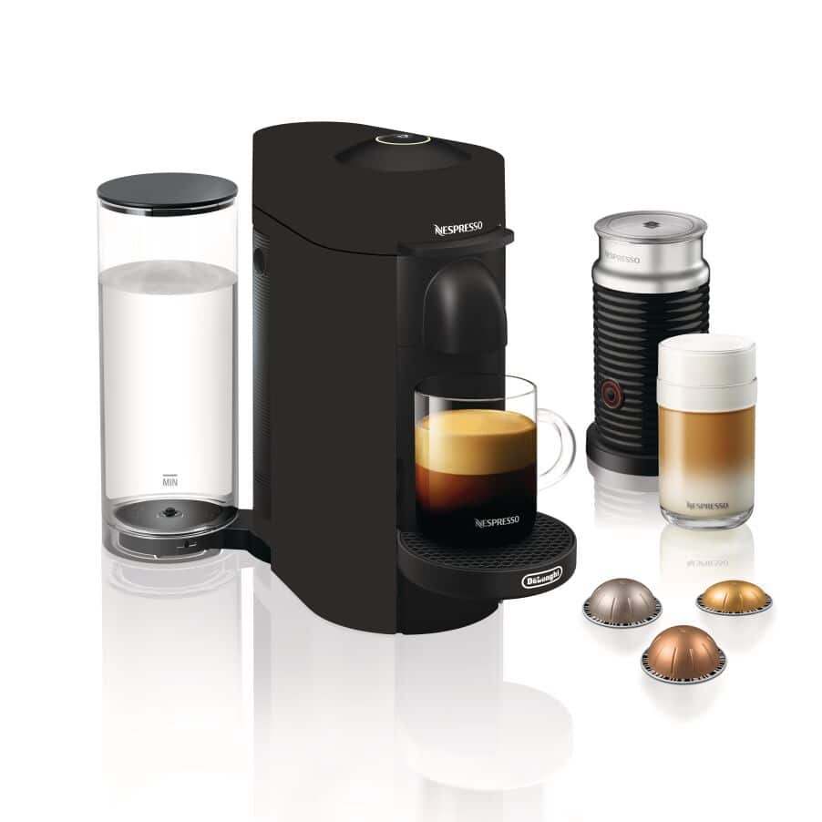 Nespresso Vertuo Plus Coffee and Espresso Maker by De'Longhi with  Aeroccino, Limited Edition, Black Matte - ENV150BMAE | De'Longhi US