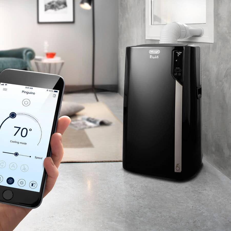 undefined, PAC EL140LRFK 600 sq ft Portable Air Conditioner with WiFi® and Voice Control, undefined, Black