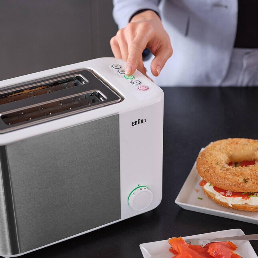 ID Breakfast Collection Toaster, undefined, undefined, Stainless steel / white