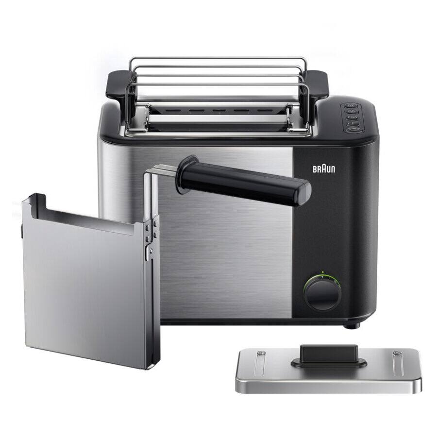 Grille-pain ID Breakfast Collection, undefined, undefined, Acier inoxydable / noir