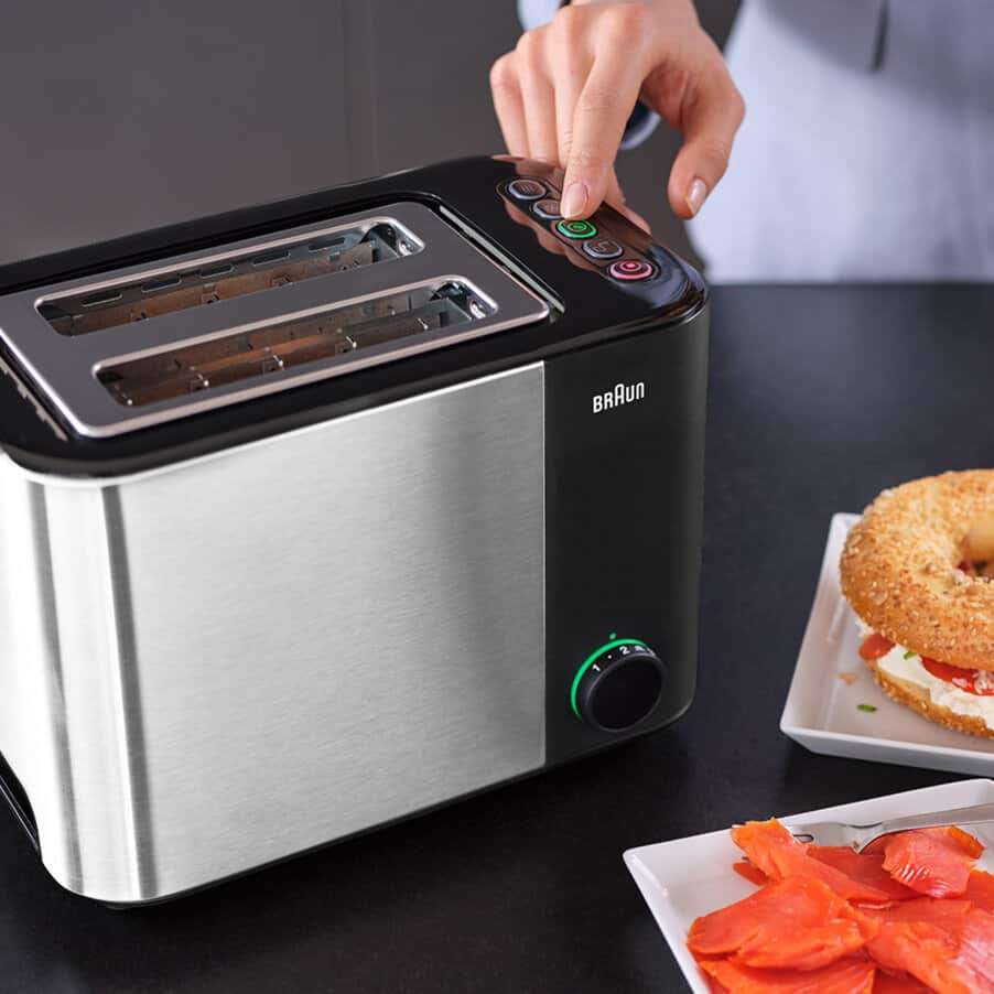 Grille-pain ID Breakfast Collection, undefined, undefined, Acier inoxydable / noir