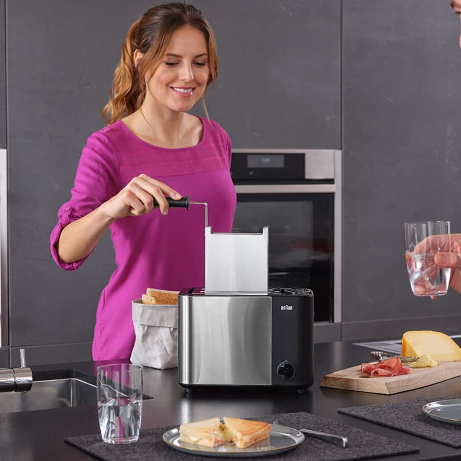 Grille-pain ID Breakfast Collection, undefined, undefined, Acier inoxydable / noir