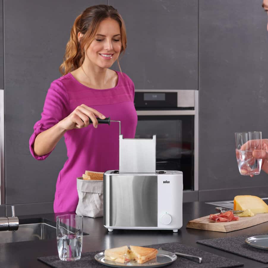 ID Breakfast Collection Toaster, undefined, undefined, Stainless steel / white