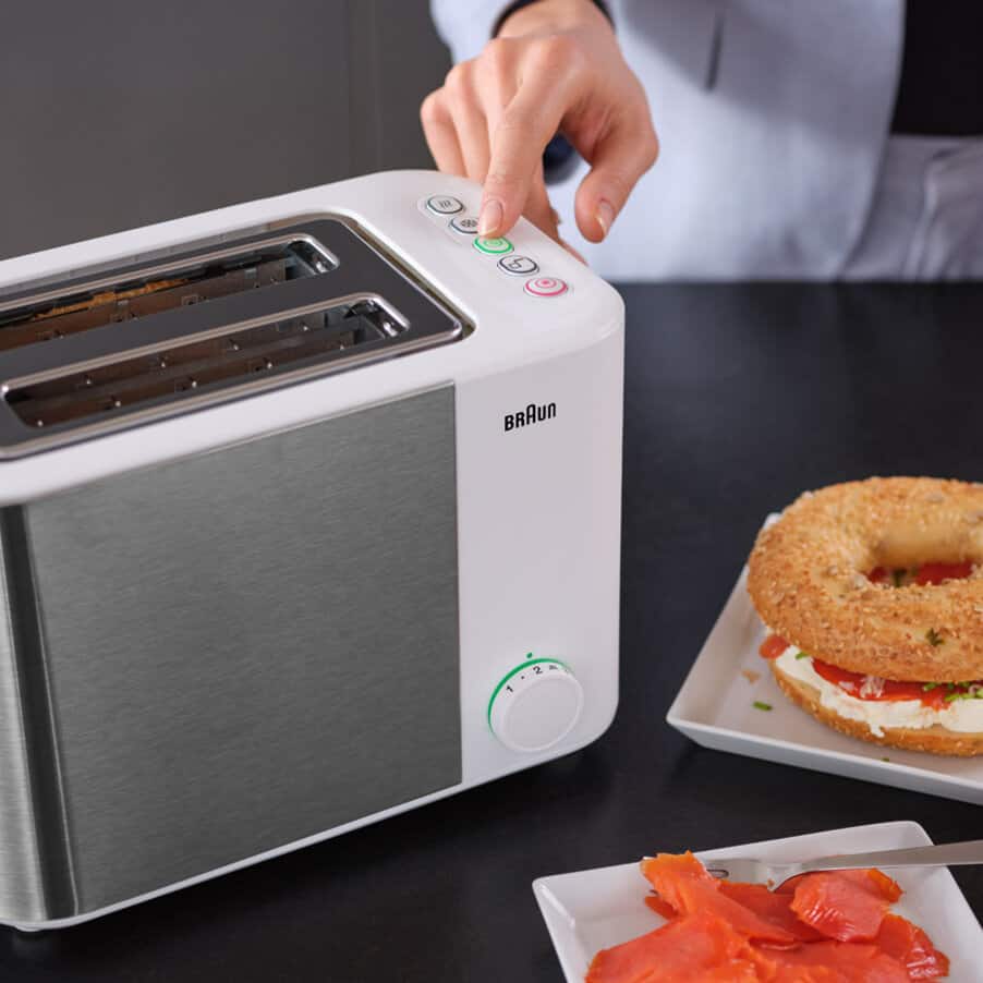 ID Breakfast Collection Toaster, undefined, undefined, Stainless steel / white