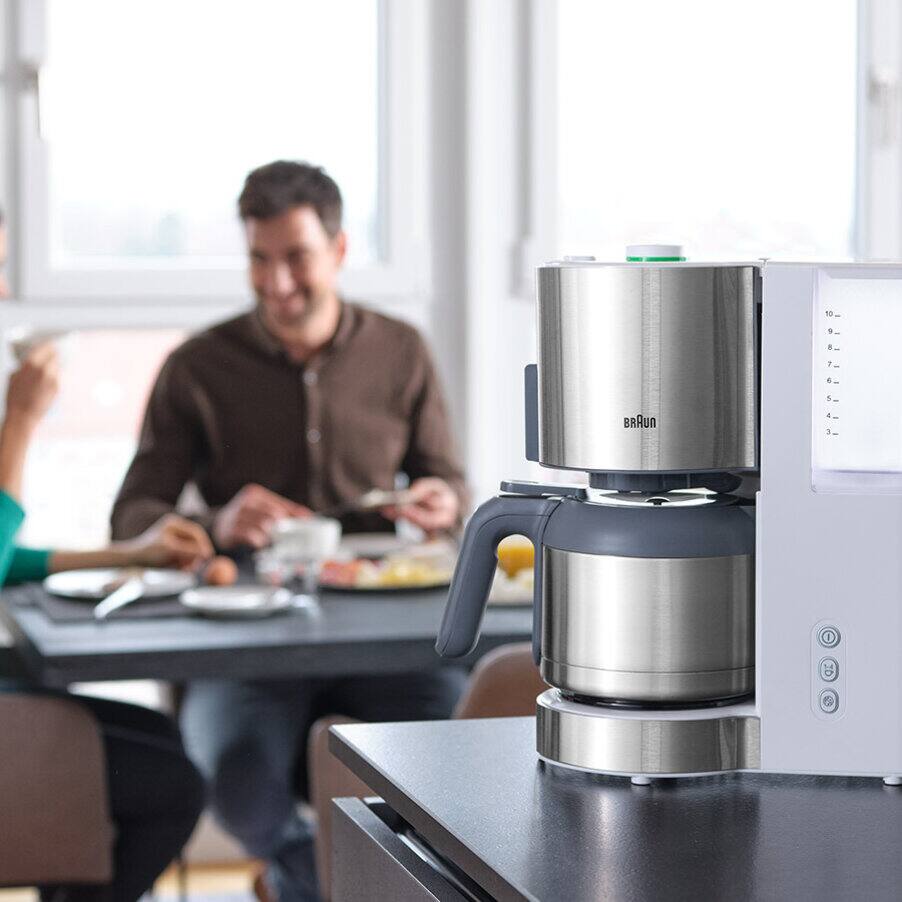 ID Breakfast Collection Coffee machines, undefined, undefined, Stainless steel / white