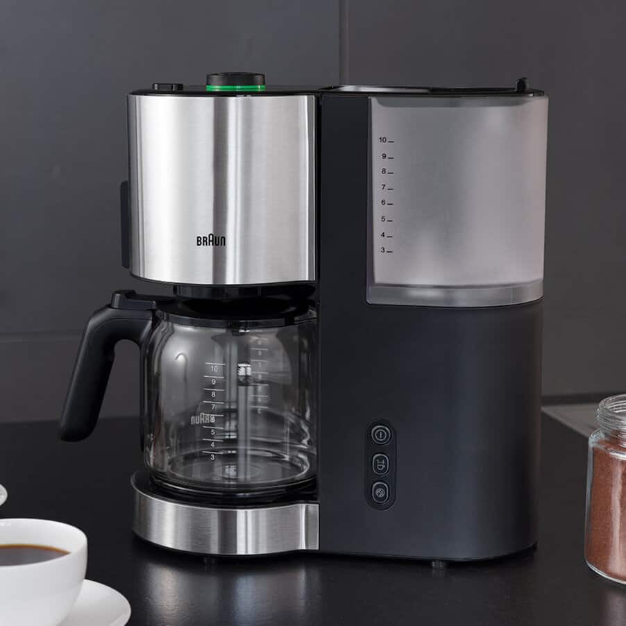 ID Breakfast Collection Coffee machines, undefined, undefined, Nerūdijantysis plienas / juoda spalva