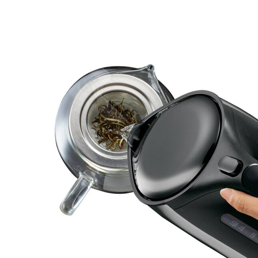 ID Frühstücksserie Wasserkocher, undefined, undefined, Edelstahl / Schwarz