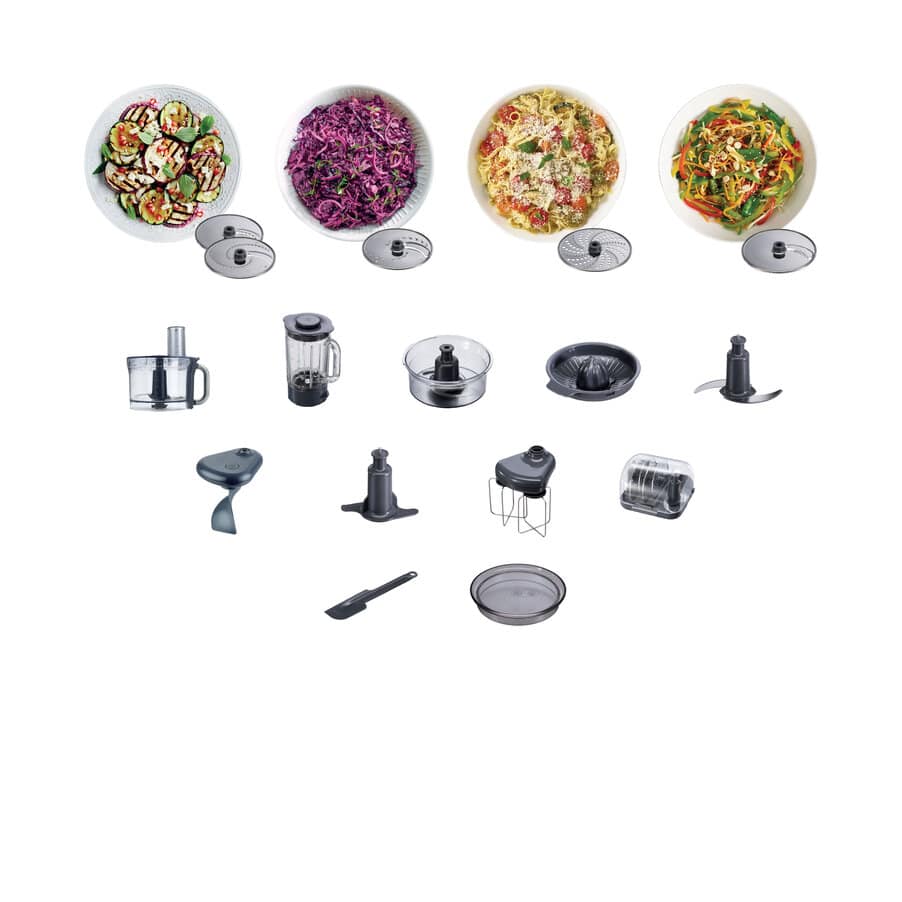 Foodprocessors en vleesmolens, MultiPro Sense FPM810, 0WFPM81002, Zilver