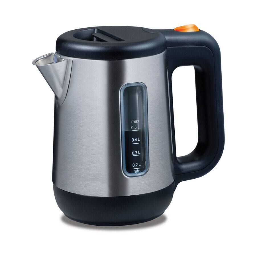 Kettles, Atom Kettle JKM076 Brushed stainless steel with black trim, SG0WJKM07602, Unspecified