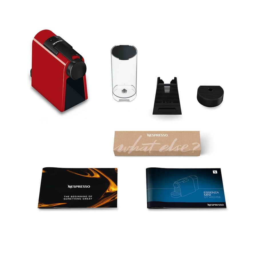 DeLonghi Essenza Mini EN 85.R macchina per caffè Libera installazione  Macchina per caffè con capsule Nero, Rosso 0,6 L Automatica