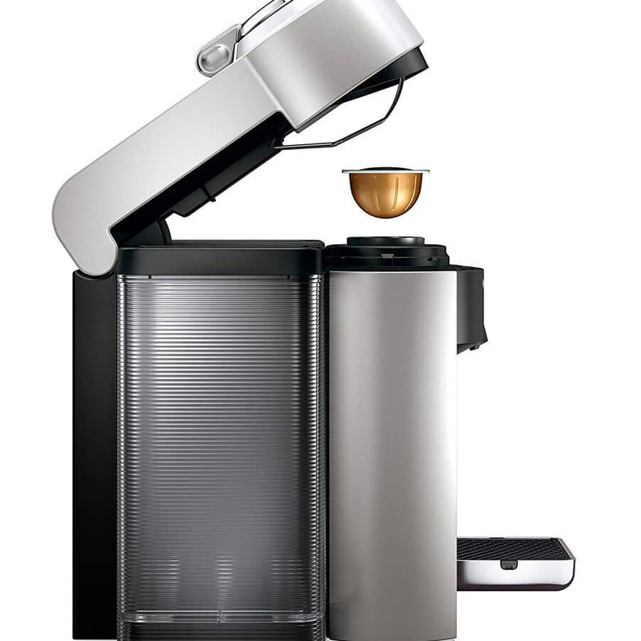 Nespresso Vertuo Coffee Espresso Aeroccino Milk Frother ENV135SAE - SILVER  Like New