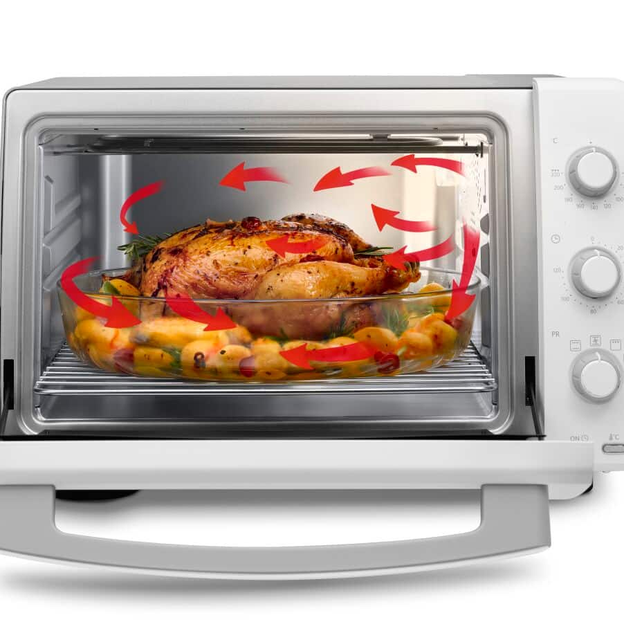 De'Longhi SECOND CHOICE Large Cavities 32 Litres EO32502.WGsecond | Weiß/grau