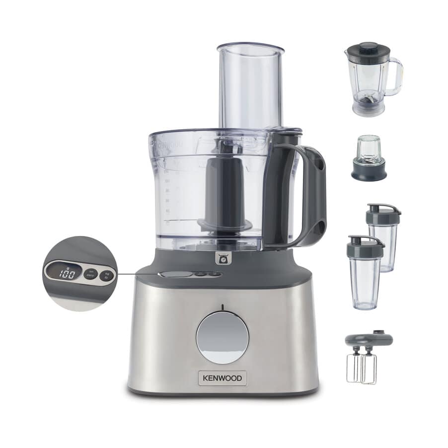 MultiPro Compact+ Food Processor, MultiPro Compact+ FDM312SS 5-in-1 Food Processor with Weighing, 0W22011050, undefined