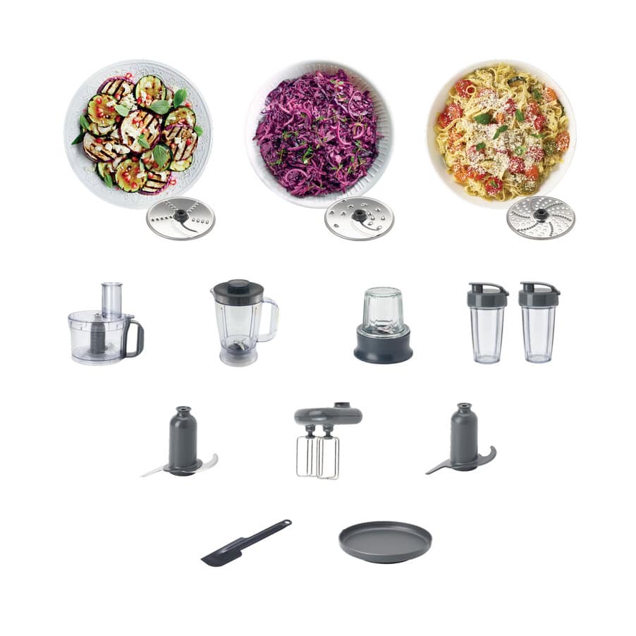 MultiPro Compact+ Food Processor, MultiPro Compact+ FDM312SS 5-in-1 Food Processor with Weighing, 0W22011050, undefined