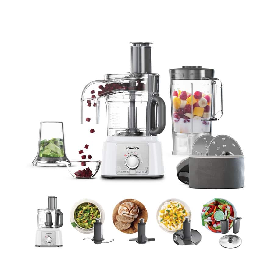MultiPro Express Food Processor, Multipro Express FDP65.860WH 4-in-1 White Food Processor with Direct Serve, 0W22010085, undefined