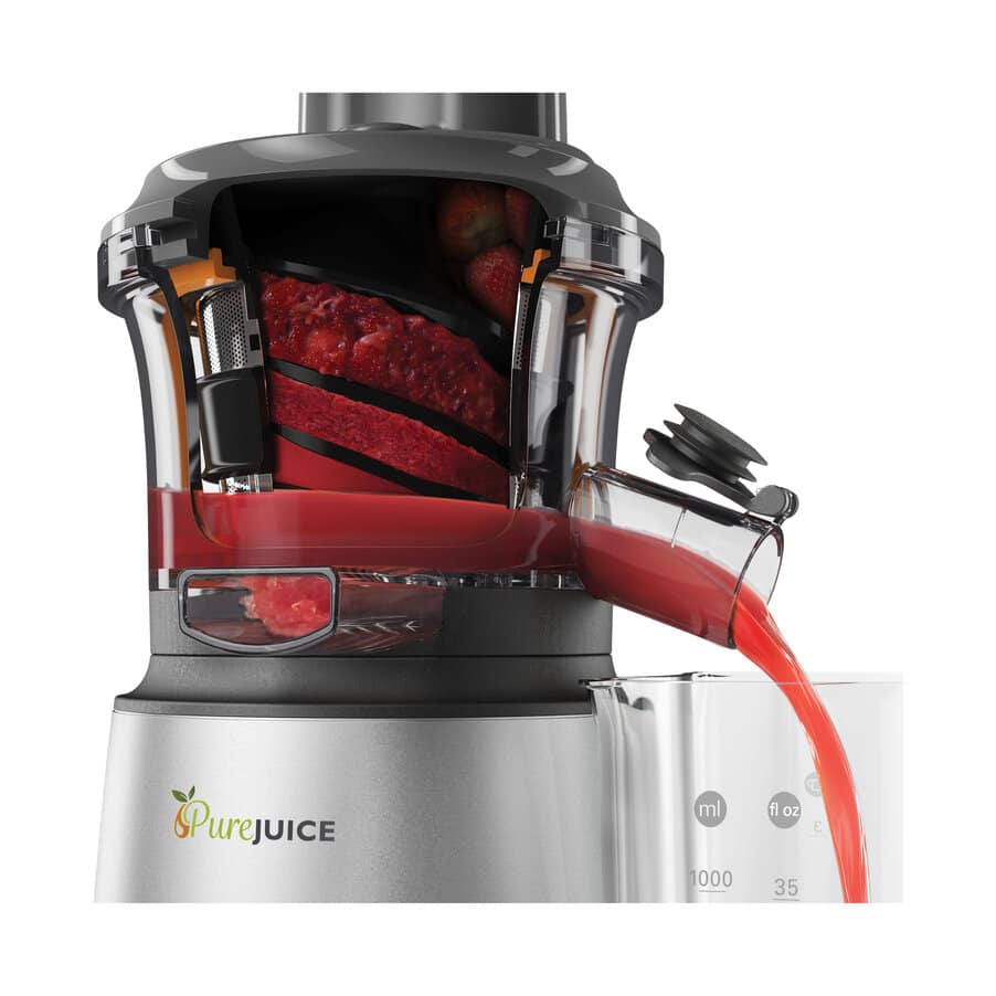 Centrifugadores, PureJuice Slow Juicer, 0W22510007, Prateado