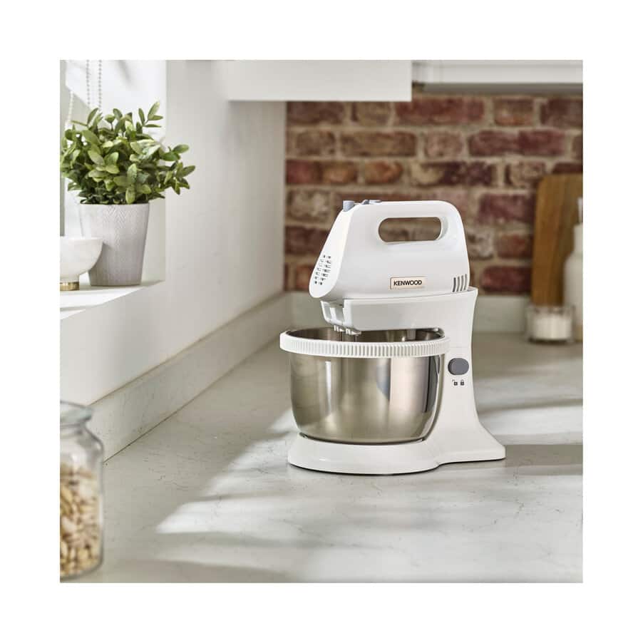 Kenwood Chefette Compact Hand Mixer with Bowl, Chefette Lite Hand Mixer HMP34.A0WH, 0W22210019, undefined