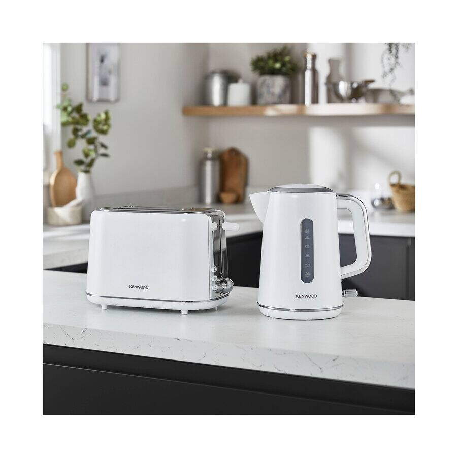 Broodroosters, Abbey Lux White/Silver 2 Slot Toaster TCP05.C0WH, 0W23010012, undefined