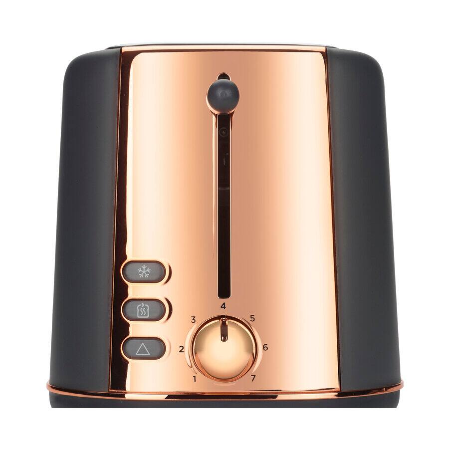 Toasters, Abbey Lux Grey/ Rose Gold 2 slot toaster TCP05.C0DG, 0W23010011, undefined