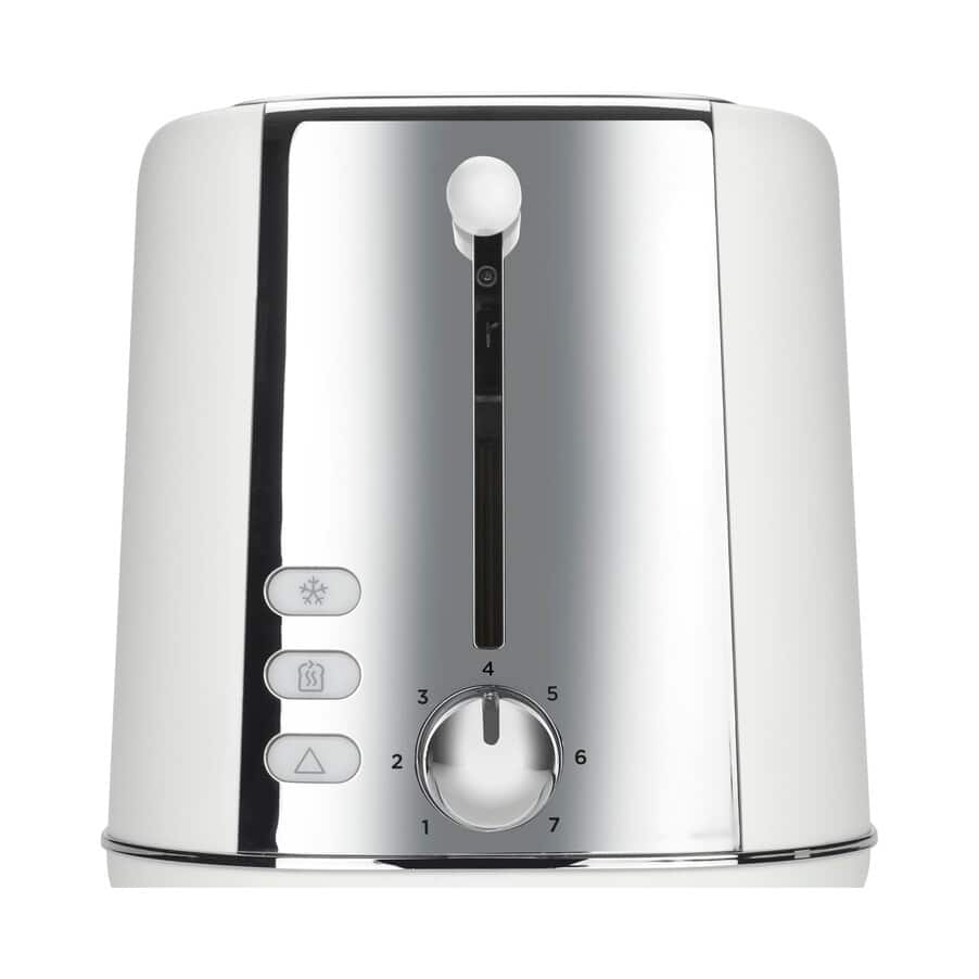 Broodroosters, Abbey Lux White/Silver 2 Slot Toaster TCP05.C0WH, 0W23010012, undefined
