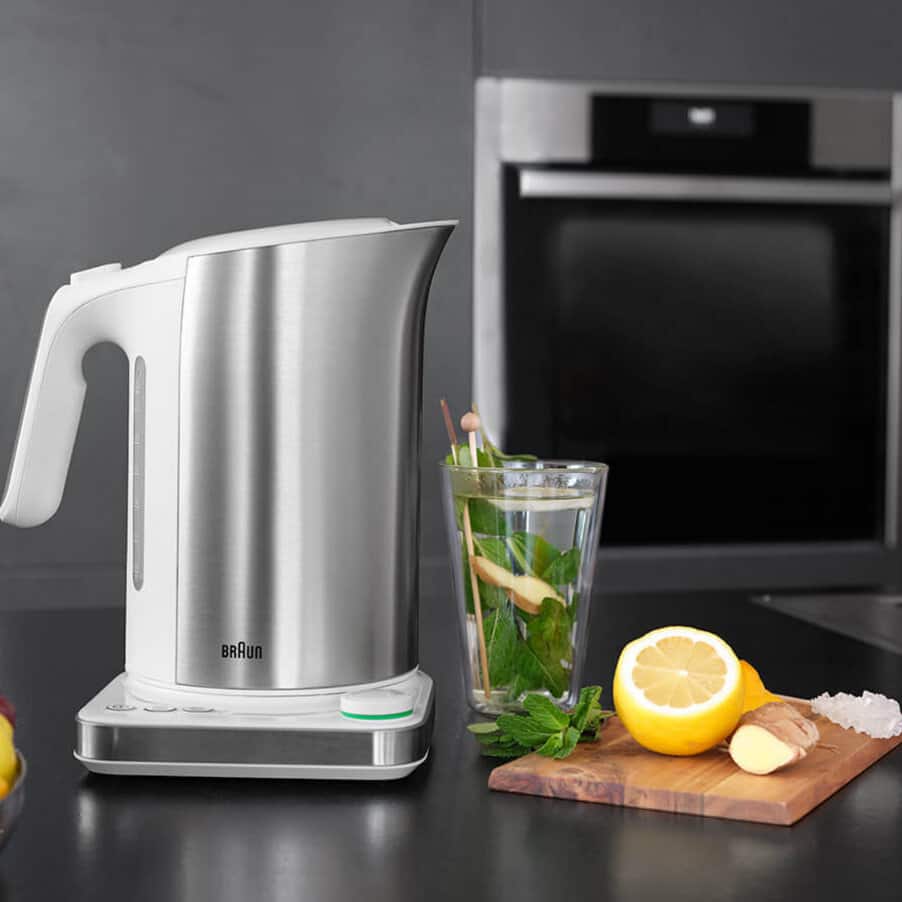 ID Breakfast Collection Kettles, undefined, undefined, Stainless steel / white