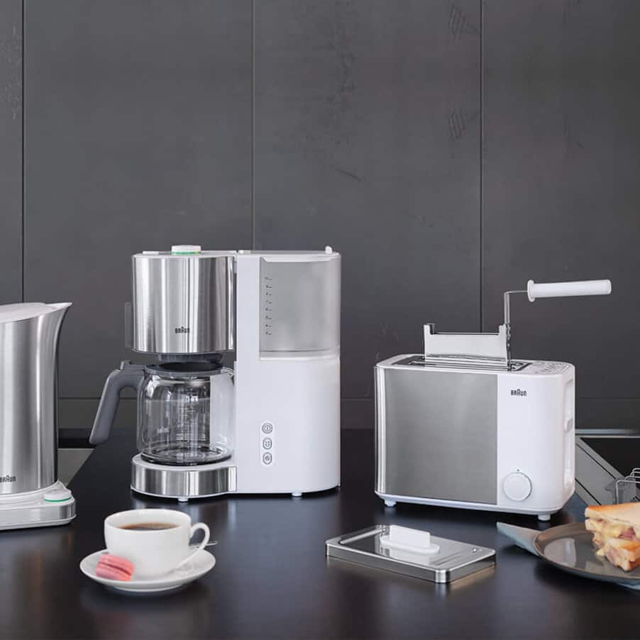 ID Breakfast Collection Kettles, undefined, undefined, Stainless steel / white