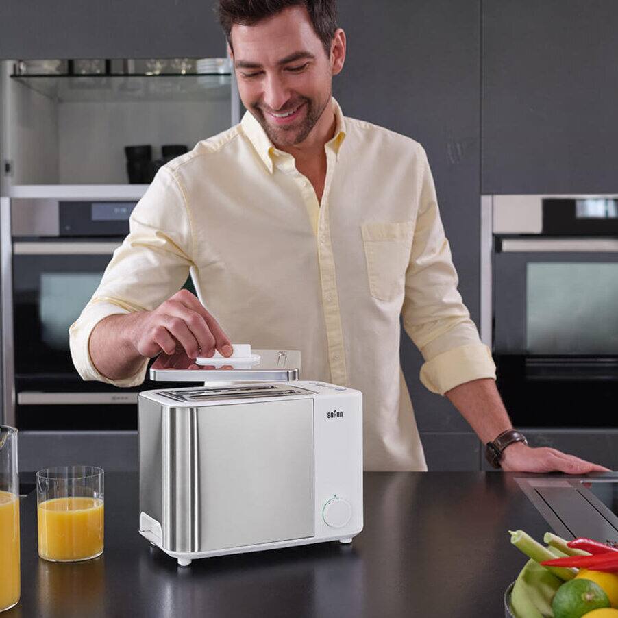 ID Breakfast Collection Toaster, undefined, undefined, Stainless steel / white