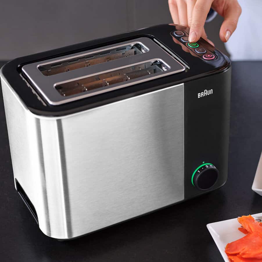 ID Breakfast Collection Toaster, undefined, undefined, Nerūdijantysis plienas / juoda spalva