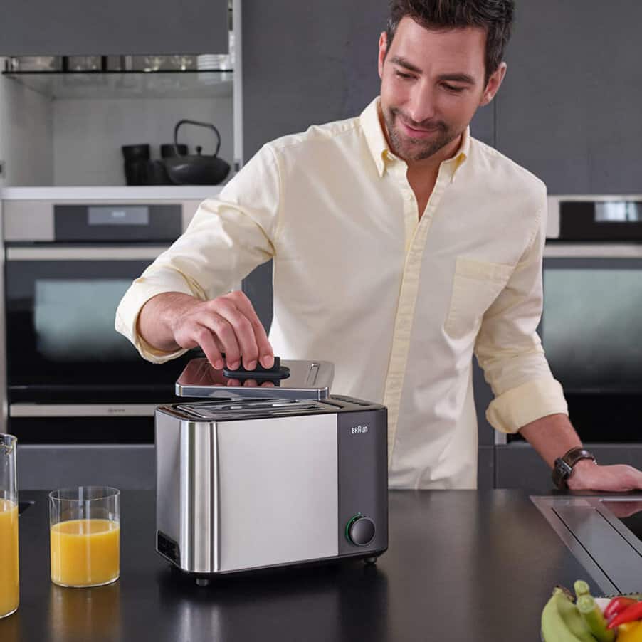 ID Breakfast Collection Toaster, undefined, undefined, Nerūdijantysis plienas / juoda spalva