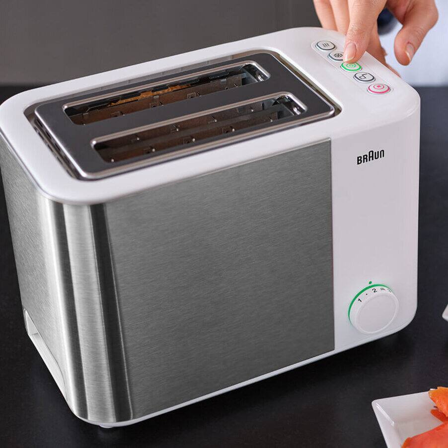 ID Breakfast Collection Toaster, undefined, undefined, Stainless steel / white