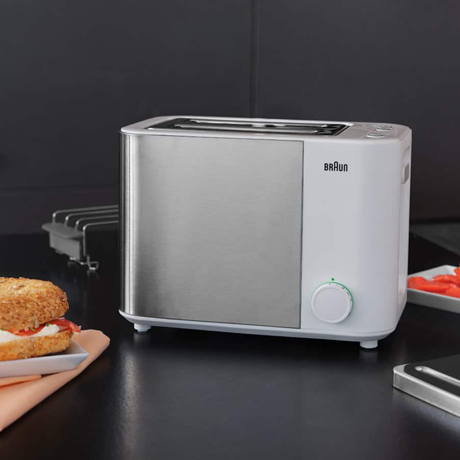 ID Breakfast Collection Toaster, undefined, undefined, Stainless steel / white