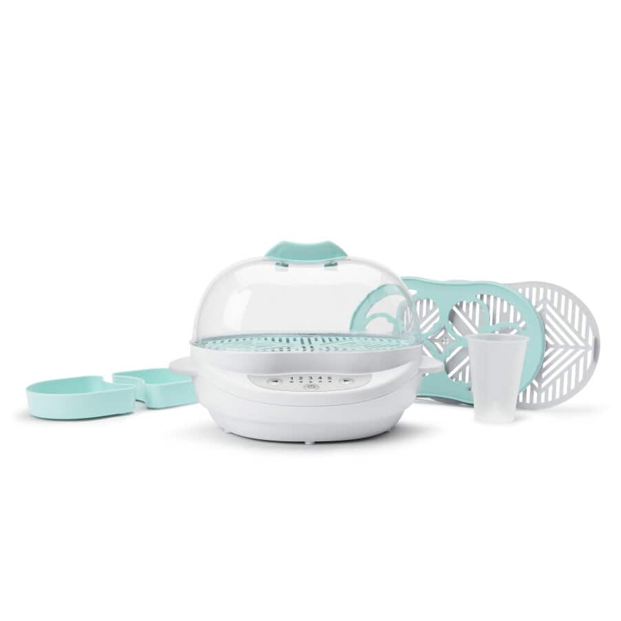 Todo para el bebé, nutribullet Baby® Turbo Steamer, undefined, Blanco mate y azul