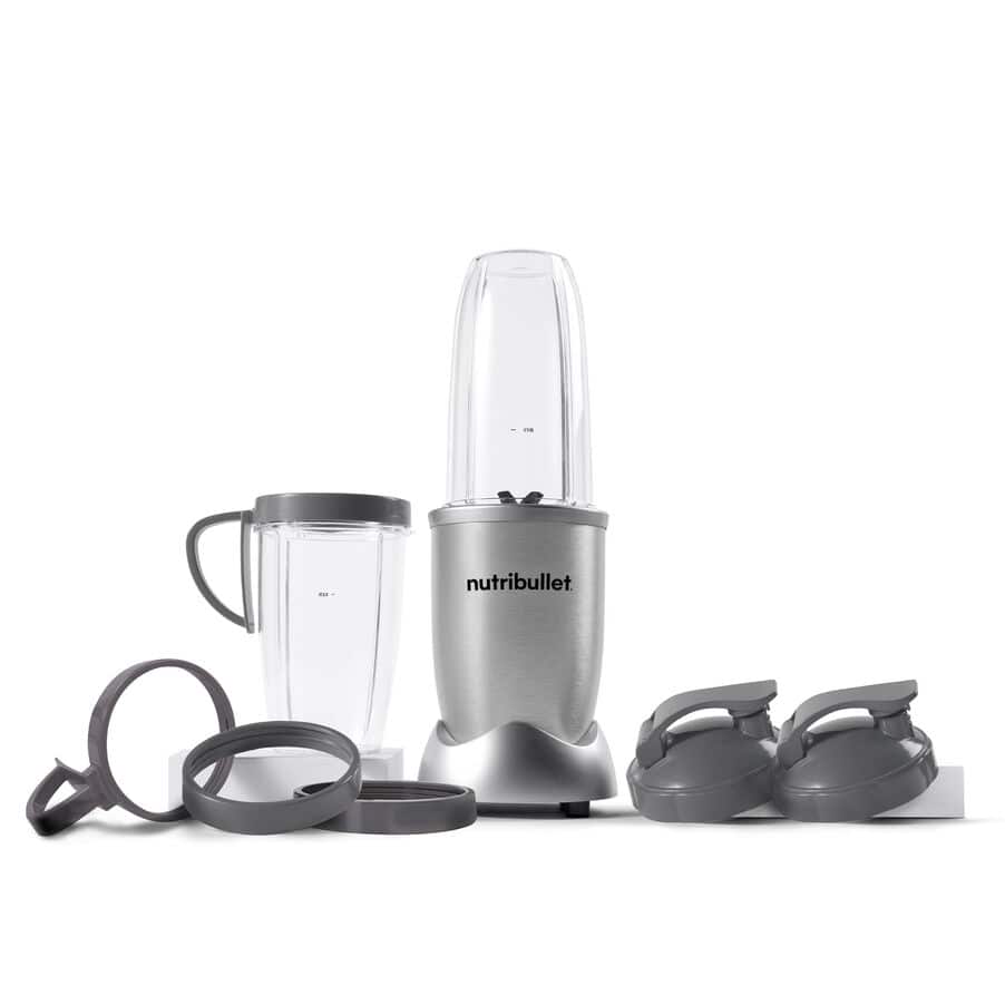nutribullet® Pro 900, nutribullet® Pro 900 s 7 dodatki, 0C22300018, Srebrna