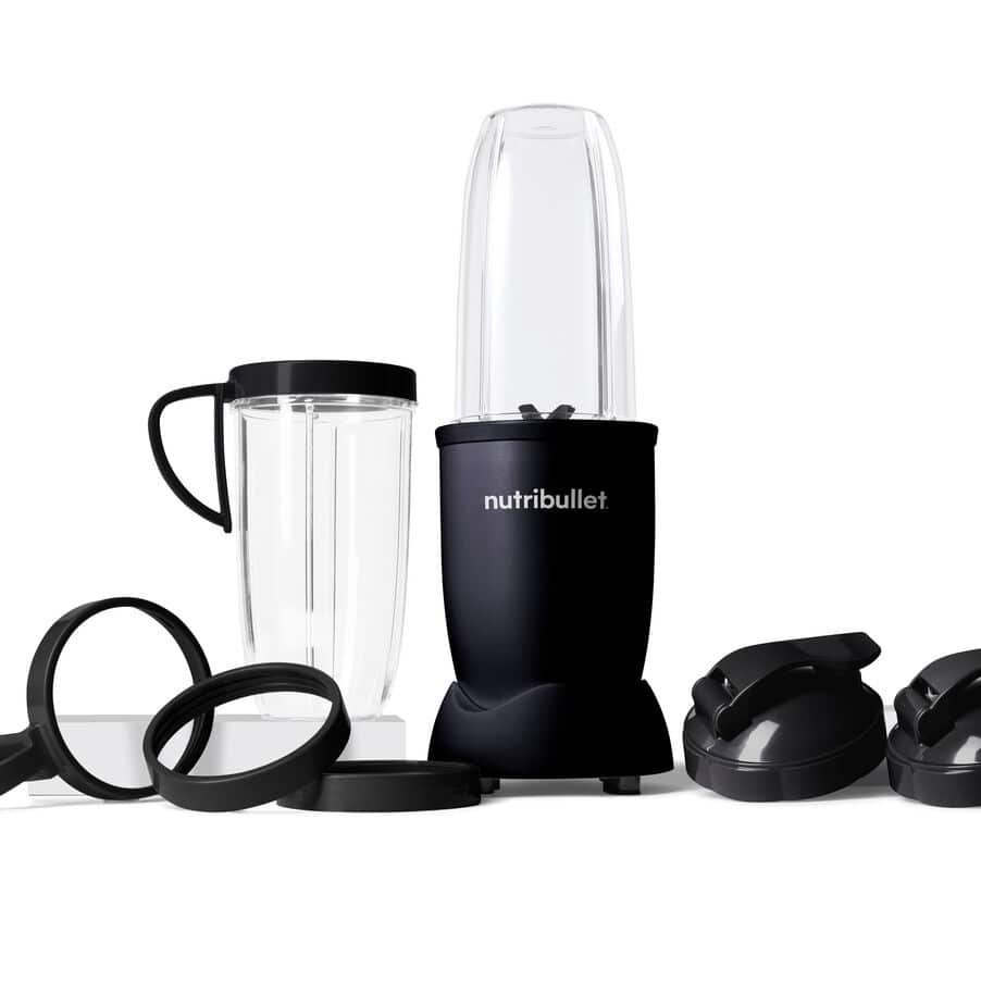 nutribullet® Pro 900, nutribullet® Pro EXCLUSIVE! s 7 dodatki, 0C22300044, Mat črna