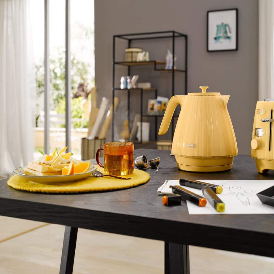 Ballerina Toasters, Ballerina 2 Slice Toaster Gold Yellow, 0230020041, Yellow Gold