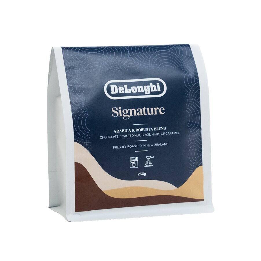 Signature Blend Coffee Beans Locally Roasted 250g De'Longhi NZ